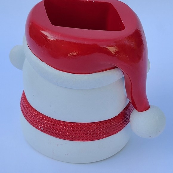 Bath & Body Works Red White Polar Bear Foam Soap Holder Christmas 2021 New - Picture 6 of 7